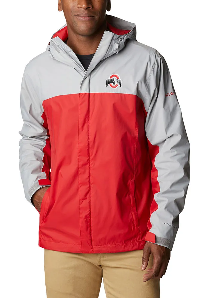 Columbia Ohio State Buckeyes Mens Grey Glennaker Storm Light Weight Jacket