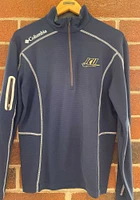 Columbia John Carroll Blue Streaks Mens Navy Shotgun Long Sleeve Qtr Zip Pullover