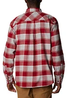 Columbia Oklahoma Sooners Mens Crimson Flare Gun Flannel Long Sleeve Dress Shirt