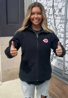 Columbia Cincinnati Reds Womens Black Give and Go Light Weight Jacket