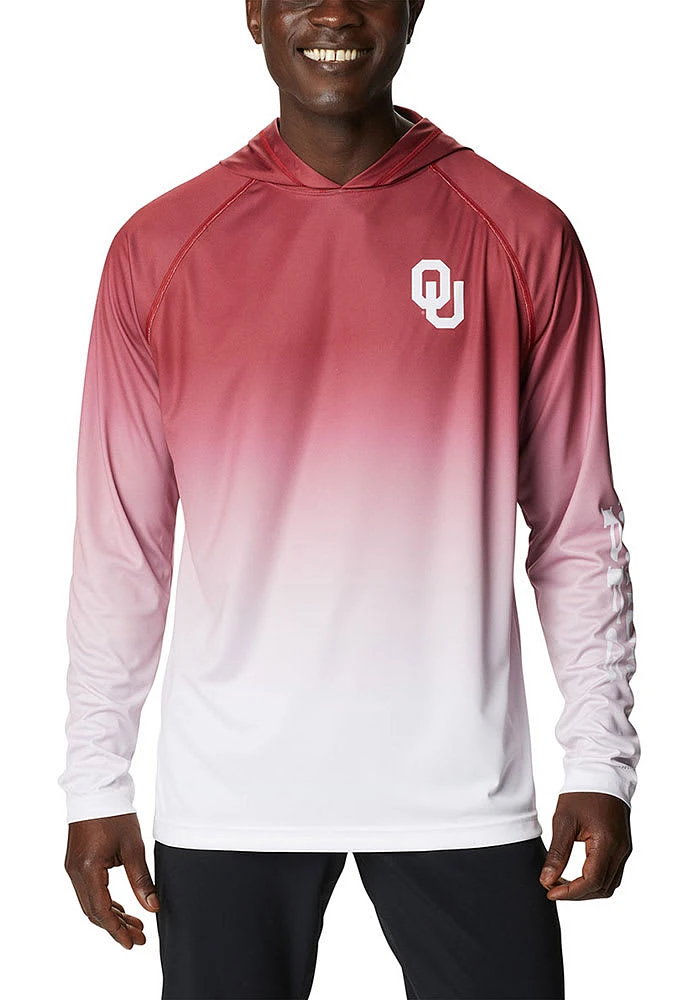 Columbia Oklahoma Sooners Mens Crimson Super Terminal Tackle Hood