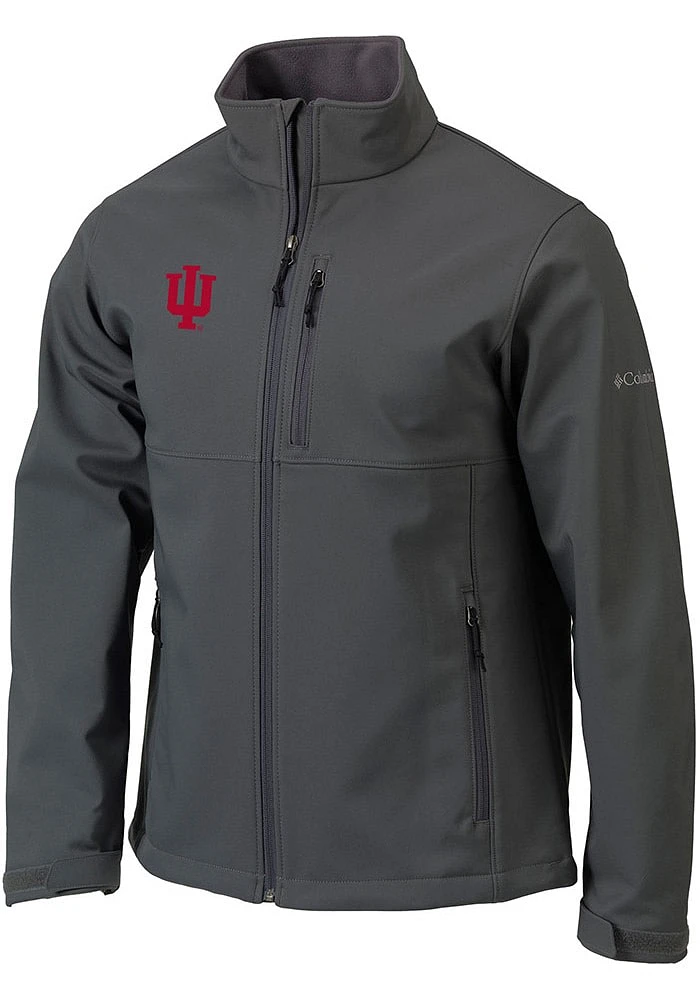 Mens Indiana Hoosiers Columbia Ascender Heavyweight Jacket - Charcoal