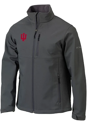 Mens Indiana Hoosiers Columbia Ascender Heavyweight Jacket - Charcoal