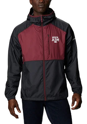 Columbia Texas A&M Aggies Mens Black Flash Forward Light Weight Jacket