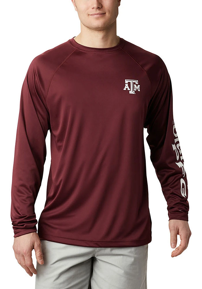 Columbia Texas A&M Aggies Maroon Terminal Tackle Long Sleeve T-Shirt