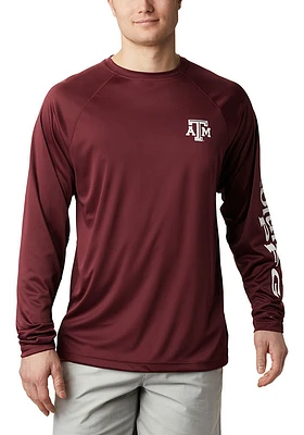 Columbia Texas A&M Aggies Maroon Terminal Tackle Long Sleeve T-Shirt