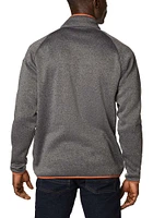Columbia Texas Longhorns Mens Charcoal Canyon Point Sweater Fleece Long Sleeve Qtr Zip Pullover