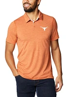 Columbia Texas Longhorns Mens Burnt Orange Tech Trail Short Sleeve Polo