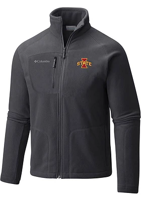Columbia Iowa State Cyclones Mens Charcoal Fast Trek II Medium Weight Jacket