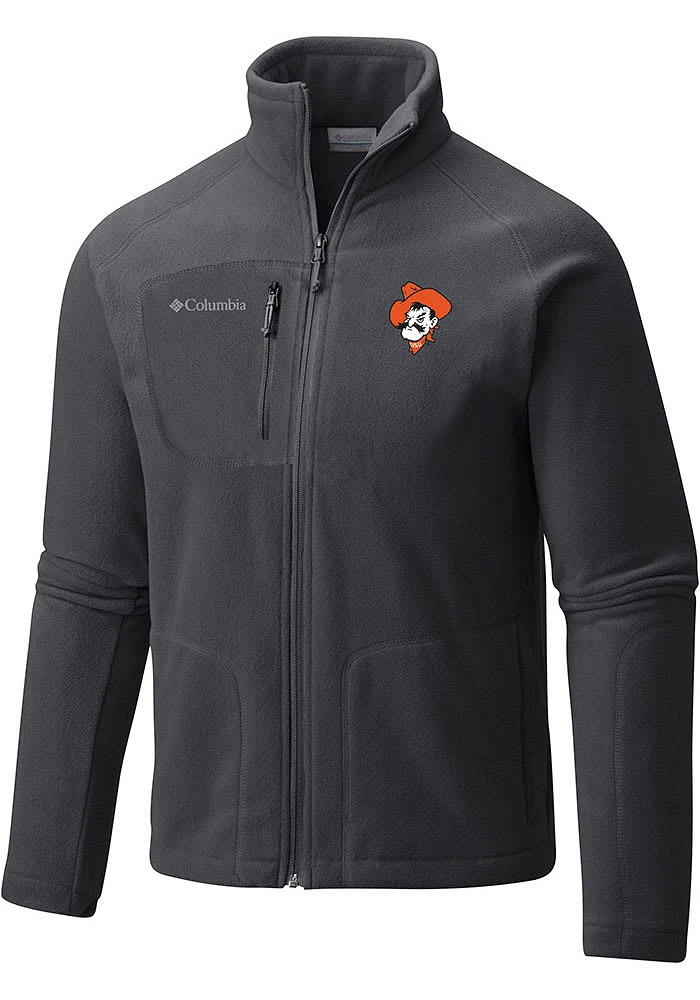 Columbia Oklahoma State Cowboys Mens Charcoal Fast Trek II Medium Weight Jacket