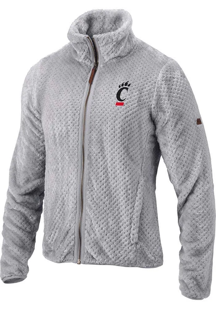 Columbia Cincinnati Bearcats Womens Grey Fireside Light Weight Jacket