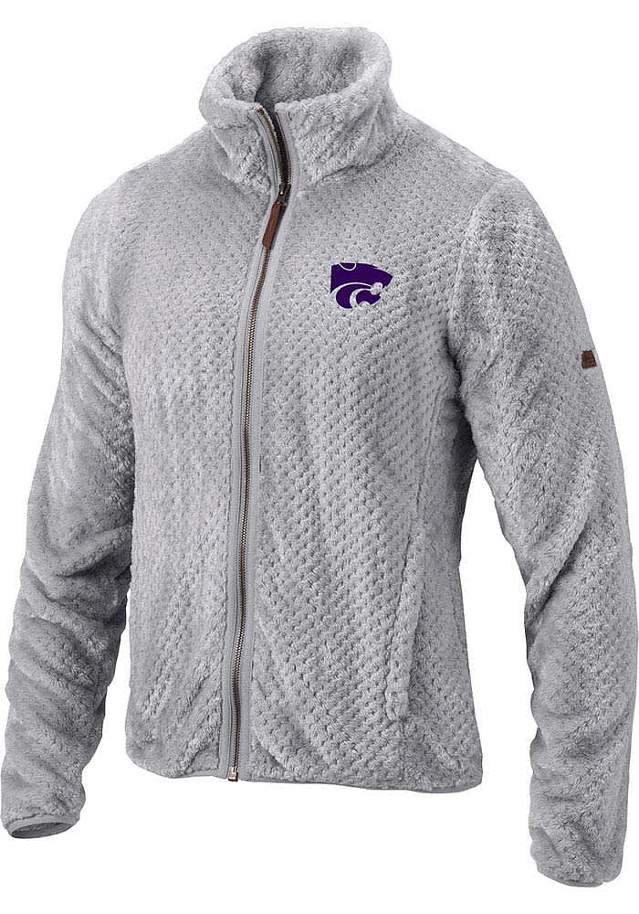 Columbia K-State Wildcats Womens Grey Fireside Light Weight Jacket