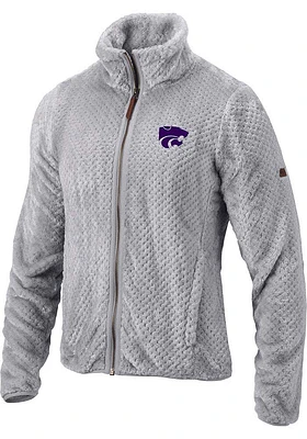 Columbia K-State Wildcats Womens Grey Fireside Light Weight Jacket