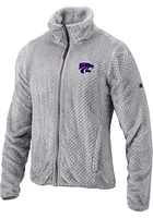 Columbia K-State Wildcats Womens Grey Fireside Light Weight Jacket
