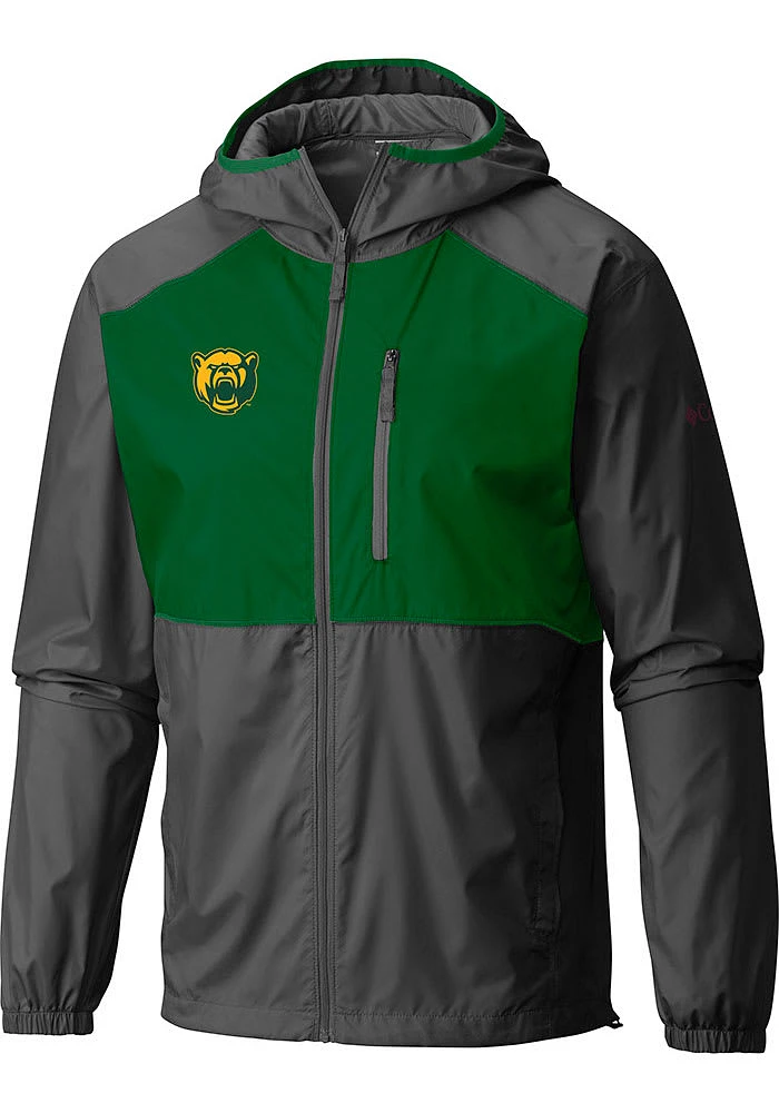 Columbia Baylor Bears Mens Green Flash Forward Light Weight Jacket