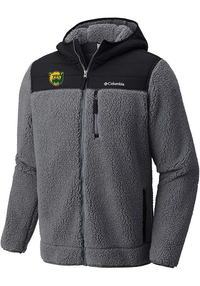 Mens Baylor Bears Columbia Moutainside Heavyweight Jacket - Charcoal