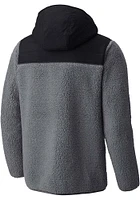 Mens North Texas Mean Green Columbia Moutainside Heavyweight Jacket - Charcoal