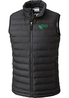 Columbia North Texas Mean Green Mens Black Powder Lite Sleeveless Jacket