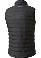 Columbia North Texas Mean Green Mens Black Powder Lite Sleeveless Jacket