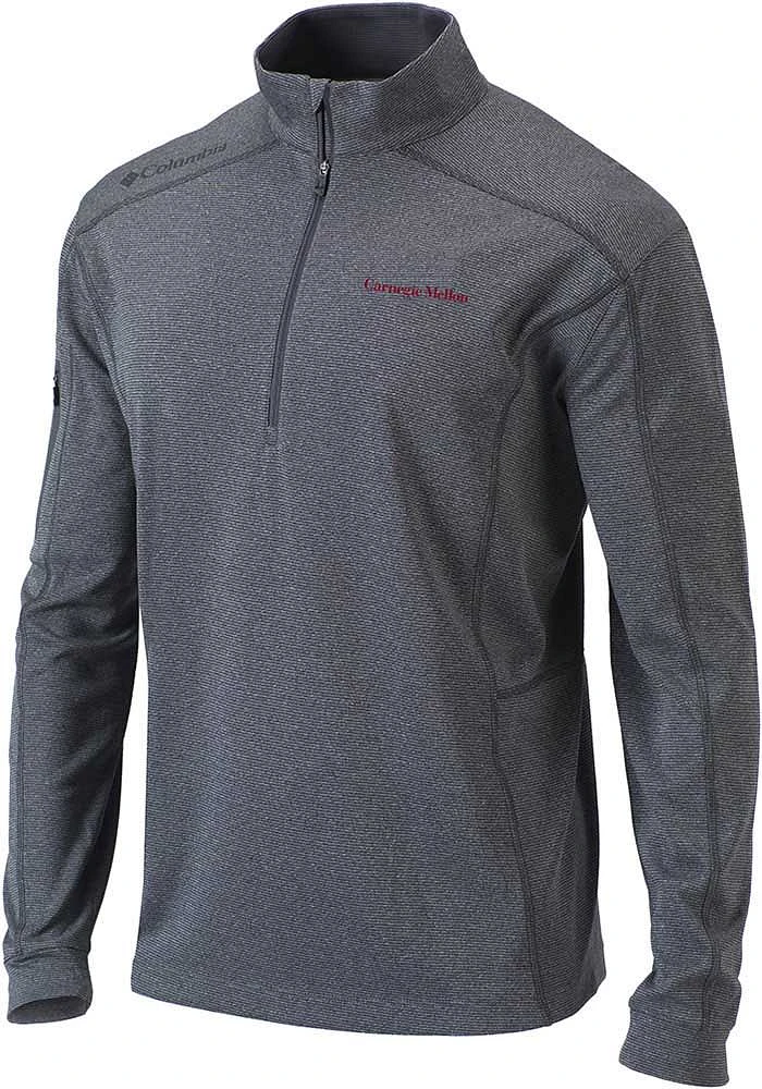 Columbia Carnegie Mellon Tartans Mens Charcoal Shotgun Long Sleeve Qtr Zip Pullover