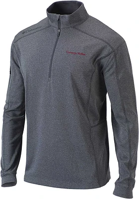 Columbia Carnegie Mellon Tartans Mens Charcoal Shotgun Long Sleeve Qtr Zip Pullover