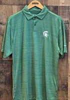 Columbia Michigan State Spartans Mens Green Set Short Sleeve Polo