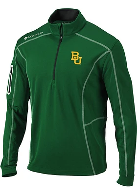 Columbia Baylor Bears Mens Shotgun Long Sleeve Qtr Zip Pullover