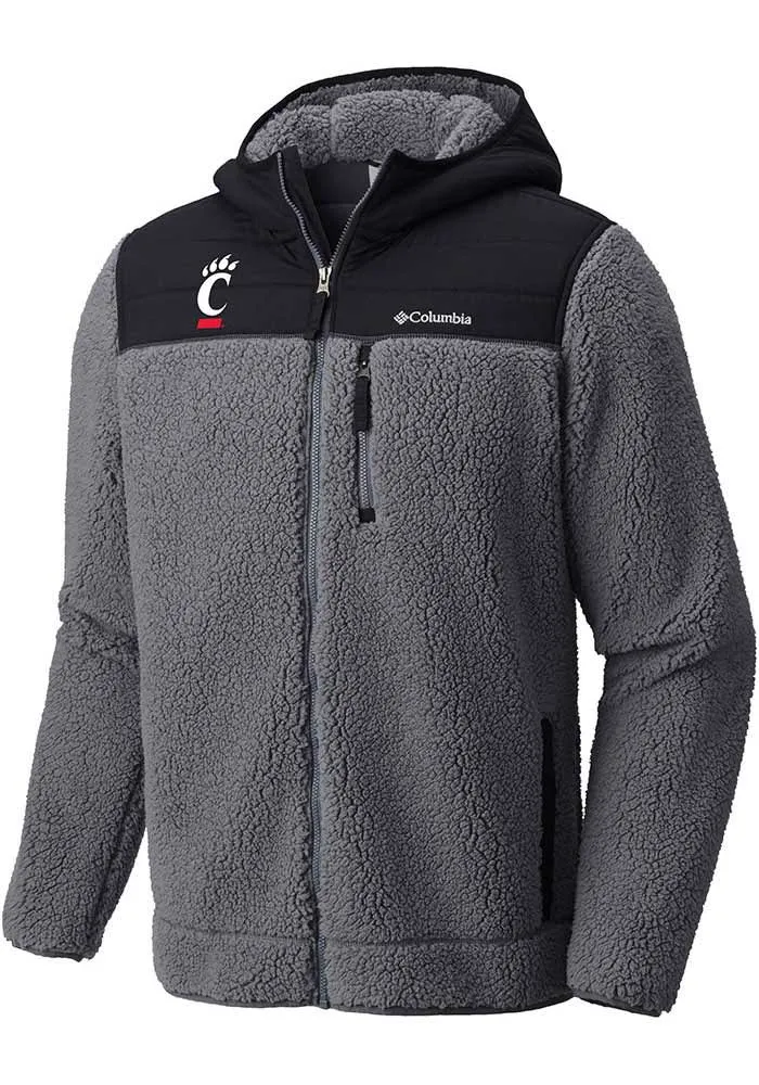 Columbia Cincinnati Bearcats Mens Charcoal Mountainside Heavyweight Jacket