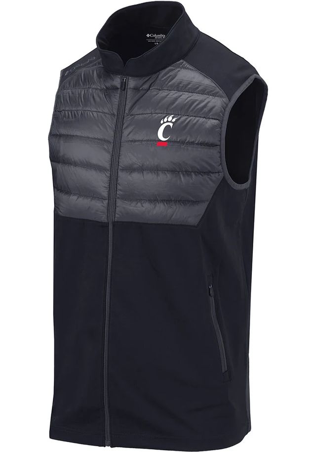 Columbia Cincinnati Bearcats Mens Black Element Sleeveless Jacket