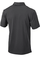 Columbia Michigan Wolverines Mens Charcoal Drive Short Sleeve Polo
