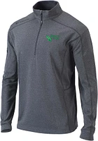 Columbia North Texas Mean Green Mens Grey Shotgun Long Sleeve Qtr Zip Pullover