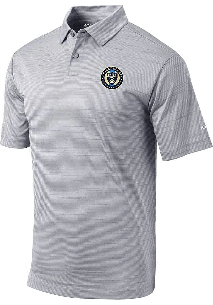 Columbia Philadelphia Union Mens Grey Set Short Sleeve Polo
