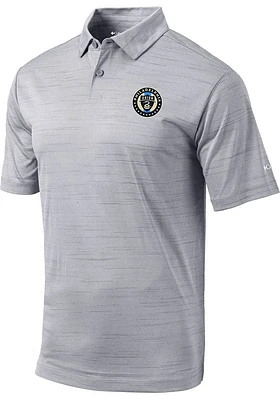 Columbia Philadelphia Union Mens Grey Set Short Sleeve Polo