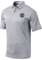 Columbia Philadelphia Union Mens Grey Set Short Sleeve Polo