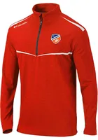 Columbia FC Cincinnati Mens Scorecard Long Sleeve Qtr Zip Pullover