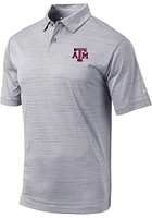 Columbia Texas A&M Aggies Mens Grey Set Short Sleeve Polo