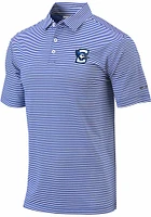 Columbia Creighton Bluejays Mens Blue Club Invite Short Sleeve Polo