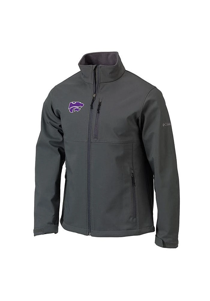 Mens K-State Wildcats Columbia Ascender II Heavyweight Jacket - Charcoal