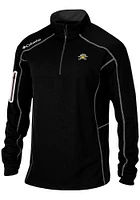 Columbia Northern Kentucky Norse Mens Black Shotgun Long Sleeve Qtr Zip Pullover