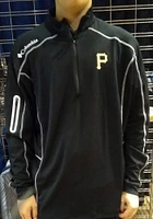 Columbia Pittsburgh Pirates Mens Shotgun Long Sleeve Qtr Zip Pullover