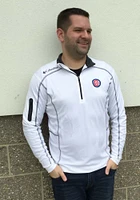 Columbia Chicago Cubs Mens White Shotgun Long Sleeve Qtr Zip Pullover