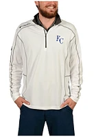 Columbia Kansas City Royals Mens Shotgun Long Sleeve Qtr Zip Pullover
