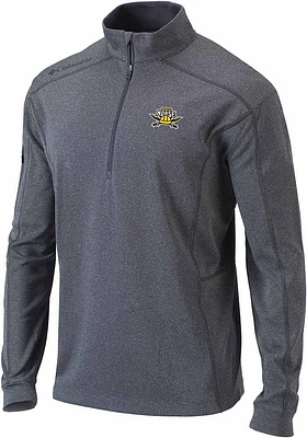 Columbia Northern Kentucky Norse Mens Grey Shotgun Long Sleeve Qtr Zip Pullover
