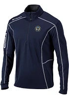 Columbia Philadelphia Union Mens Navy Blue Shotgun Long Sleeve Qtr Zip Pullover