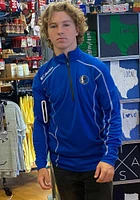 Columbia Dallas Mavericks Mens Blue Shotgun Long Sleeve Qtr Zip Pullover