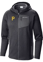 Columbia Pittsburgh Pirates Mens Black Jackson Creek Long Sleeve Zip