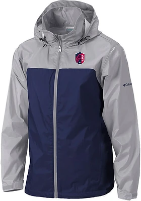 Columbia St Louis City SC Mens Navy Blue Glennaker Lake II Light Weight Jacket