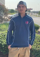 Columbia St Louis City SC Mens Navy Blue Shotgun Long Sleeve Qtr Zip Pullover