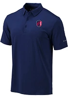 Columbia St Louis City SC Mens Navy Blue Drive Short Sleeve Polo