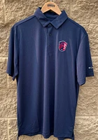 Columbia St Louis City SC Mens Navy Blue Drive Short Sleeve Polo